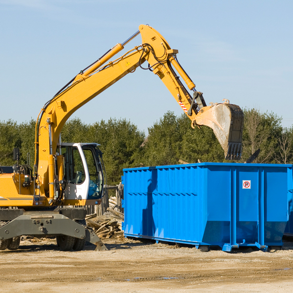 are there any restrictions on where a residential dumpster can be placed in Woodlawn Texas